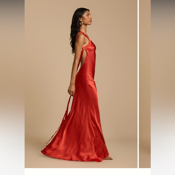 NWT Arcina Ori Monique Dress in Rust red - Picture 4 of 14